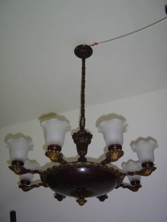 antike Deckenlampe um 1920 - Antik-Lampen - Verkauf und Restauration