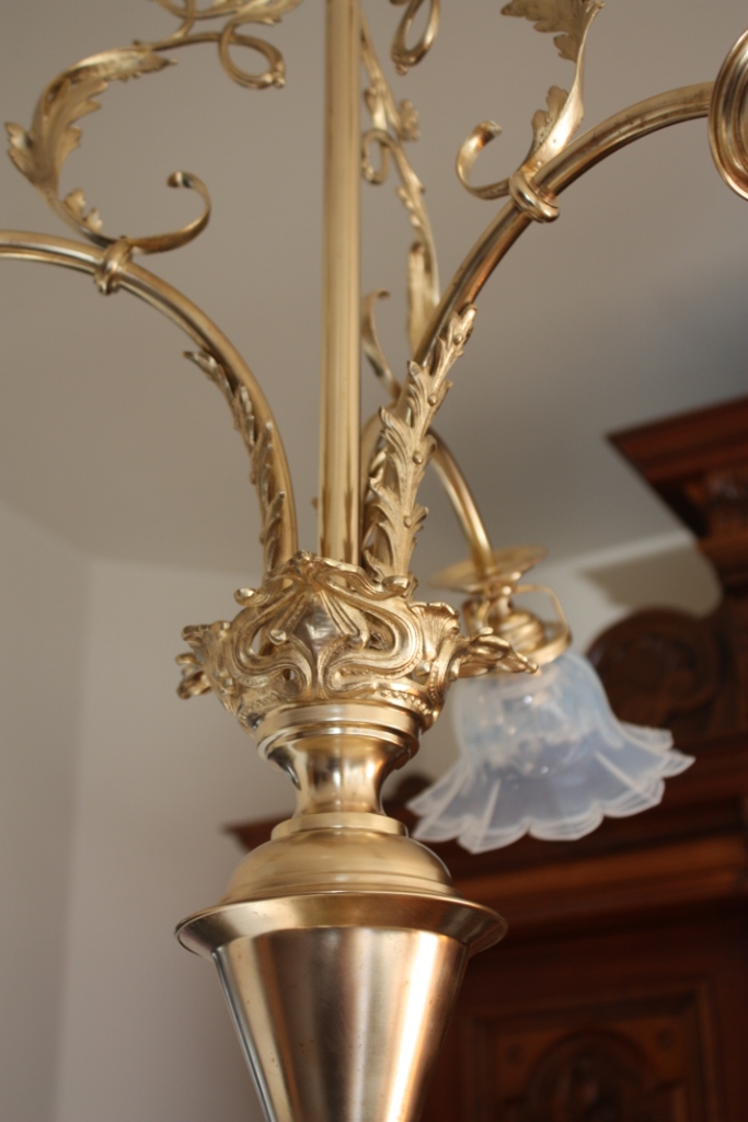 antike Deckenlampe Jugendstil um 1905 - Antik-Lampen - Verkauf und